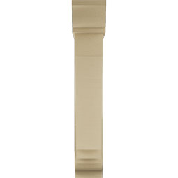 Ekena Millwork - BKTUR0756X32X44IMP01RCPR - Timberthane Faux Wood Imperial Style Bracket w/ Offset Brace, Traditional Ends, 7 1/2"W x 32"D x 44"H, Primed Tan