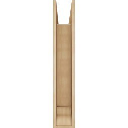 Ekena Millwork - BKTUR0756X32X44IMP01RCPR - Timberthane Faux Wood Imperial Style Bracket w/ Offset Brace, Traditional Ends, 7 1/2"W x 32"D x 44"H, Primed Tan