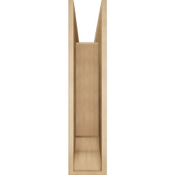 Ekena Millwork - BKTUR0756X34X34IMP01RCPR - Timberthane Faux Wood Imperial Style Bracket w/ Offset Brace, Traditional Ends, 7 1/2"W x 34"D x 34"H, Primed Tan