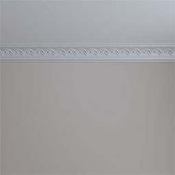 Ekena Millwork - MLD03X04X05LI - Endurathane Lisbon Crown Moulding, 3 3/8"H x 3 1/2"P x 4 7/8"F x 94 1/2"L, Factory Primed