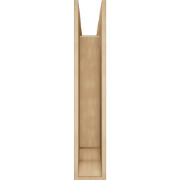 Ekena Millwork - BKTUR0756X34X42IMP01RCPR - Timberthane Faux Wood Imperial Style Bracket w/ Offset Brace, Traditional Ends, 7 1/2"W x 34"D x 42"H, Primed Tan