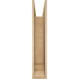 Ekena Millwork - BKTUR0756X36X40IMP01RCPR - Timberthane Faux Wood Imperial Style Bracket w/ Offset Brace, Traditional Ends, 7 1/2"W x 36"D x 40"H, Primed Tan
