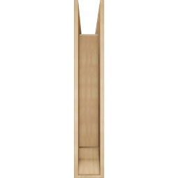 Ekena Millwork - BKTUR0756X38X44IMP01RCPR - Timberthane Faux Wood Imperial Style Bracket w/ Offset Brace, Traditional Ends, 7 1/2"W x 38"D x 44"H, Primed Tan