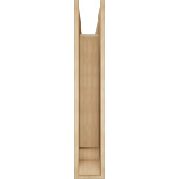 Ekena Millwork - BKTUR0756X40X44IMP01RCPR - Timberthane Faux Wood Imperial Style Bracket w/ Offset Brace, Traditional Ends, 7 1/2"W x 40"D x 44"H, Primed Tan