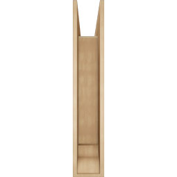 Ekena Millwork - BKTUR0756X42X42IMP01RCPR - Timberthane Faux Wood Imperial Style Bracket w/ Offset Brace, Traditional Ends, 7 1/2"W x 42"D x 42"H, Primed Tan