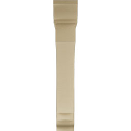 Ekena Millwork - BKTUR0756X48X48IMP01RCPR - Timberthane Faux Wood Imperial Style Bracket w/ Offset Brace, Traditional Ends, 7 1/2"W x 48"D x 48"H, Primed Tan