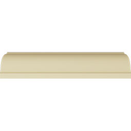 Ekena Millwork - MLD04X04X05BQ - Endurathane Baroque Crown Moulding, 3 3/4"H x 3 3/4"P x 5 1/4"F x 94 1/2"L, Factory Primed