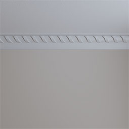 Ekena Millwork - MLD05X02X05AN - Endurathane Anise Crown Moulding, 4 3/4"H x 2 3/8"P x 5 1/4"F x 94 1/2"L, Factory Primed