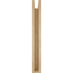 Ekena Millwork - BKTUR0352X20X28IMP05RCPR - Timberthane Faux Wood Imperial Style Bracket w/ Offset Brace, Block Ends, 3 1/2"W x 20"D x 28"H, Primed Tan
