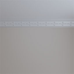 Ekena Millwork - MLD04X04X06KD - Endurathane Kendall Crown Moulding, 4 1/8"H x 3 5/8"P x 5 1/2"F x 94 1/2"L, Factory Primed
