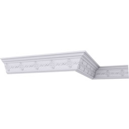 Ekena Millwork - MLD04X04X06KD - Endurathane Kendall Crown Moulding, 4 1/8"H x 3 5/8"P x 5 1/2"F x 94 1/2"L, Factory Primed