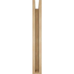 Ekena Millwork - BKTUR0352X24X28IMP05RCPR - Timberthane Faux Wood Imperial Style Bracket w/ Offset Brace, Block Ends, 3 1/2"W x 24"D x 28"H, Primed Tan