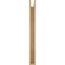 Ekena Millwork - BKTUR0352X24X32IMP05RCPR - Timberthane Faux Wood Imperial Style Bracket w/ Offset Brace, Block Ends, 3 1/2"W x 24"D x 32"H, Primed Tan