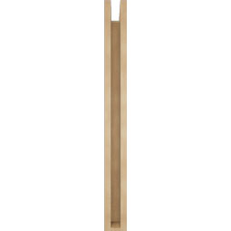 Ekena Millwork - BKTUR0352X24X36IMP05RCPR - Timberthane Faux Wood Imperial Style Bracket w/ Offset Brace, Block Ends, 3 1/2"W x 24"D x 36"H, Primed Tan