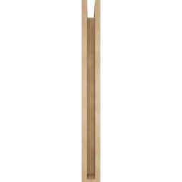 Ekena Millwork - BKTUR0352X26X34IMP05RCPR - Timberthane Faux Wood Imperial Style Bracket w/ Offset Brace, Block Ends, 3 1/2"W x 26"D x 34"H, Primed Tan
