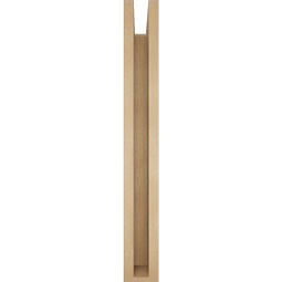 Ekena Millwork - BKTUR0352X28X28IMP05RCPR - Timberthane Faux Wood Imperial Style Bracket w/ Offset Brace, Block Ends, 3 1/2"W x 28"D x 28"H, Primed Tan