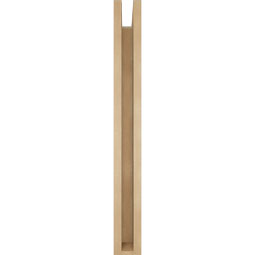 Ekena Millwork - BKTUR0352X28X32IMP05RCPR - Timberthane Faux Wood Imperial Style Bracket w/ Offset Brace, Block Ends, 3 1/2"W x 28"D x 32"H, Primed Tan