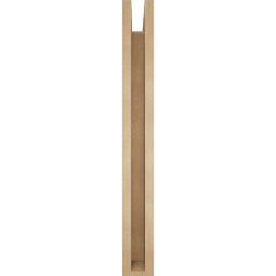 Ekena Millwork - BKTUR0352X30X30IMP05RCPR - Timberthane Faux Wood Imperial Style Bracket w/ Offset Brace, Block Ends, 3 1/2"W x 30"D x 30"H, Primed Tan
