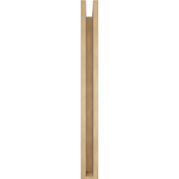 Ekena Millwork - BKTUR0352X30X36IMP05RCPR - Timberthane Faux Wood Imperial Style Bracket w/ Offset Brace, Block Ends, 3 1/2"W x 30"D x 36"H, Primed Tan