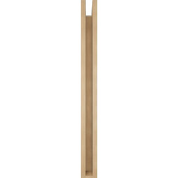 Ekena Millwork - BKTUR0352X30X38IMP05RCPR - Timberthane Faux Wood Imperial Style Bracket w/ Offset Brace, Block Ends, 3 1/2"W x 30"D x 38"H, Primed Tan