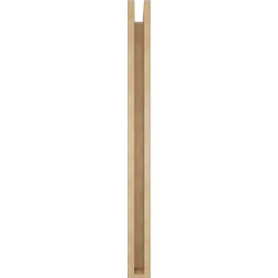 Ekena Millwork - BKTUR0352X30X42IMP05RCPR - Timberthane Faux Wood Imperial Style Bracket w/ Offset Brace, Block Ends, 3 1/2"W x 30"D x 42"H, Primed Tan