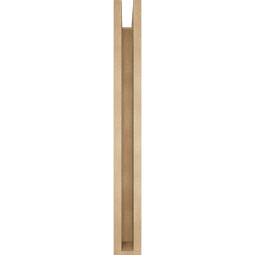 Ekena Millwork - BKTUR0352X32X32IMP05RCPR - Timberthane Faux Wood Imperial Style Bracket w/ Offset Brace, Block Ends, 3 1/2"W x 32"D x 32"H, Primed Tan