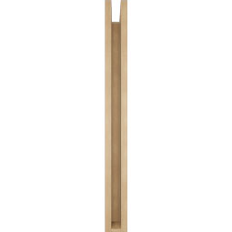 Ekena Millwork - BKTUR0352X32X36IMP05RCPR - Timberthane Faux Wood Imperial Style Bracket w/ Offset Brace, Block Ends, 3 1/2"W x 32"D x 36"H, Primed Tan