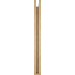 Ekena Millwork - BKTUR0352X32X38IMP05RCPR - Timberthane Faux Wood Imperial Style Bracket w/ Offset Brace, Block Ends, 3 1/2"W x 32"D x 38"H, Primed Tan