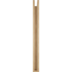 Ekena Millwork - BKTUR0352X34X40IMP05RCPR - Timberthane Faux Wood Imperial Style Bracket w/ Offset Brace, Block Ends, 3 1/2"W x 34"D x 40"H, Primed Tan