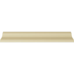 Ekena Millwork - MLD05X05X07HE - Endurathane Heaton Crown Moulding, 5 1/8"H x 4 3/4"P x 7"F x 94 1/2"L, Factory Primed