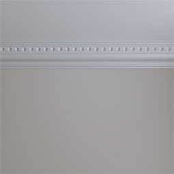 Ekena Millwork - MLD05X05X07HE - Endurathane Heaton Crown Moulding, 5 1/8"H x 4 3/4"P x 7"F x 94 1/2"L, Factory Primed