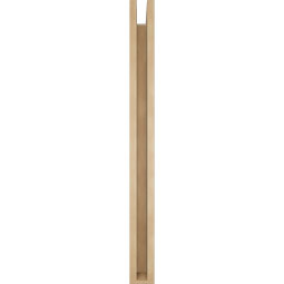 Ekena Millwork - BKTUR0352X36X40IMP05RCPR - Timberthane Faux Wood Imperial Style Bracket w/ Offset Brace, Block Ends, 3 1/2"W x 36"D x 40"H, Primed Tan