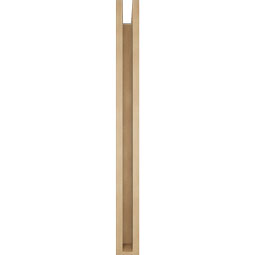 Ekena Millwork - BKTUR0352X38X38IMP05RCPR - Timberthane Faux Wood Imperial Style Bracket w/ Offset Brace, Block Ends, 3 1/2"W x 38"D x 38"H, Primed Tan