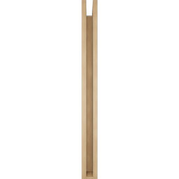 Ekena Millwork - BKTUR0352X40X40IMP05RCPR - Timberthane Faux Wood Imperial Style Bracket w/ Offset Brace, Block Ends, 3 1/2"W x 40"D x 40"H, Primed Tan