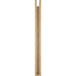 Ekena Millwork - BKTUR0352X42X42IMP05RCPR - Timberthane Faux Wood Imperial Style Bracket w/ Offset Brace, Block Ends, 3 1/2"W x 42"D x 42"H, Primed Tan