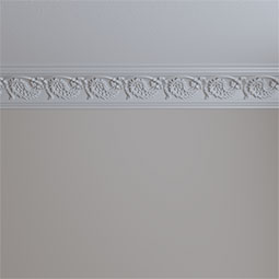 Ekena Millwork - MLD05X05X07WA - Endurathane Wakefield Crown Moulding, 5"H x 5"P x 7 1/8"F x 94 1/2"L, Factory Primed