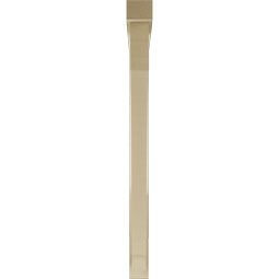 Ekena Millwork - BKTUR0352X44X44IMP05RCPR - Timberthane Faux Wood Imperial Style Bracket w/ Offset Brace, Block Ends, 3 1/2"W x 44"D x 44"H, Primed Tan