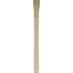 Ekena Millwork - BKTUR0352X46X46IMP05RCPR - Timberthane Faux Wood Imperial Style Bracket w/ Offset Brace, Block Ends, 3 1/2"W x 46"D x 46"H, Primed Tan