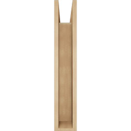 Ekena Millwork - BKTUR0554X20X32IMP05RCPR - Timberthane Faux Wood Imperial Style Bracket w/ Offset Brace, Block Ends, 5 1/2"W x 20"D x 32"H, Primed Tan