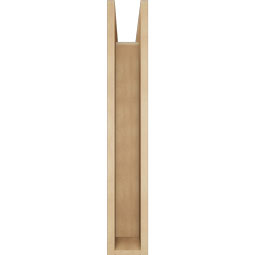 Ekena Millwork - BKTUR0554X22X34IMP05RCPR - Timberthane Faux Wood Imperial Style Bracket w/ Offset Brace, Block Ends, 5 1/2"W x 22"D x 34"H, Primed Tan
