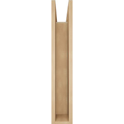 Ekena Millwork - BKTUR0554X24X32IMP05RCPR - Timberthane Faux Wood Imperial Style Bracket w/ Offset Brace, Block Ends, 5 1/2"W x 24"D x 32"H, Primed Tan