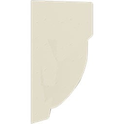 Ekena Millwork - MLD01X01EG - Endurathane Egg & Dart Panel Moulding, 1 1/4"H x 5/8"P x 94 1/2"L, Factory Primed