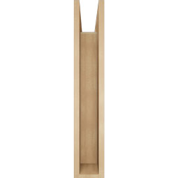 Ekena Millwork - BKTUR0554X28X32IMP05RCPR - Timberthane Faux Wood Imperial Style Bracket w/ Offset Brace, Block Ends, 5 1/2"W x 28"D x 32"H, Primed Tan