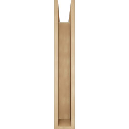 Ekena Millwork - BKTUR0554X30X34IMP05RCPR - Timberthane Faux Wood Imperial Style Bracket w/ Offset Brace, Block Ends, 5 1/2"W x 30"D x 34"H, Primed Tan