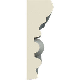 Ekena Millwork - MLD02X00BE - Endurathane Beaded Panel Moulding, 2 5/8"H x 7/8"P x 94 1/2"L, Factory Primed