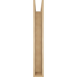Ekena Millwork - BKTUR0554X32X40IMP05RCPR - Timberthane Faux Wood Imperial Style Bracket w/ Offset Brace, Block Ends, 5 1/2"W x 32"D x 40"H, Primed Tan