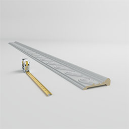 Ekena Millwork - MLD06X01FL - Endurathane Floral Panel Moulding, 5 1/2"H x 1 3/8"P x 94 1/2"L, Factory Primed