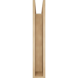 Ekena Millwork - BKTUR0554X34X34IMP05RCPR - Timberthane Faux Wood Imperial Style Bracket w/ Offset Brace, Block Ends, 5 1/2"W x 34"D x 34"H, Primed Tan