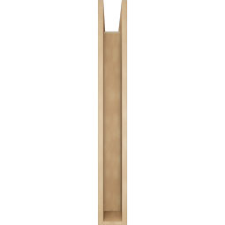 Ekena Millwork - BKTUR0554X34X42IMP05RCPR - Timberthane Faux Wood Imperial Style Bracket w/ Offset Brace, Block Ends, 5 1/2"W x 34"D x 42"H, Primed Tan