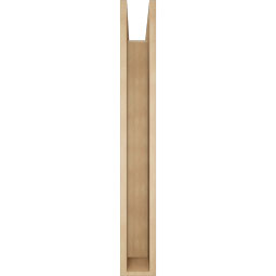 Ekena Millwork - BKTUR0554X42X42IMP05RCPR - Timberthane Faux Wood Imperial Style Bracket w/ Offset Brace, Block Ends, 5 1/2"W x 42"D x 42"H, Primed Tan